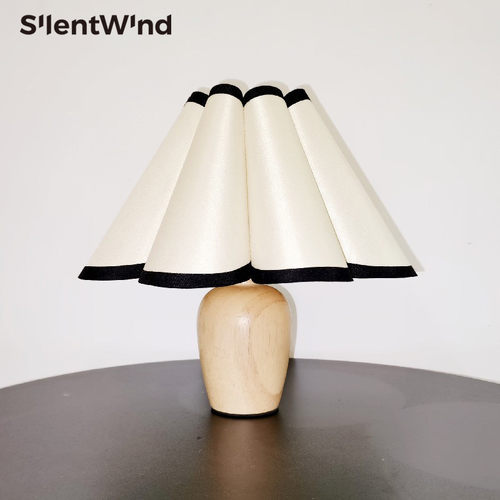 法式台灯田园风百褶夜灯床头灯卧室ins风少女韩风创艺氛围感