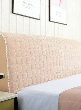 ce2q加厚床头套2023新款床头罩欧式全包弧形软包保护套床头靠