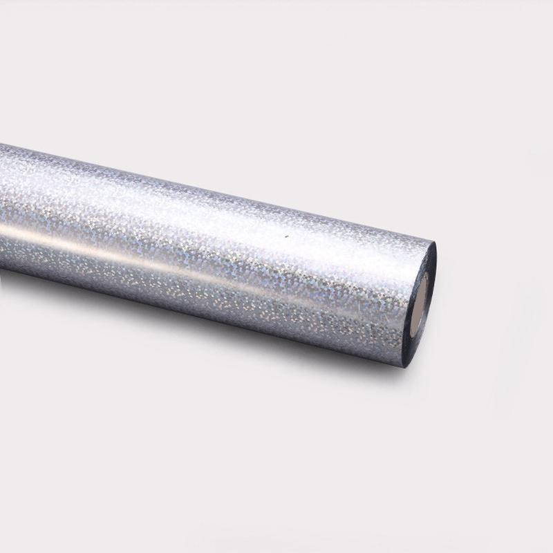 热销过塑原烫素面晶点雪花金银镭射烫金纸膜印膜电化铝