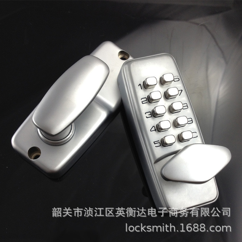 迷你单舌小号密码锁拔片机械密码锁钢门木门数字按键密码门锁