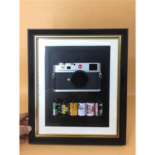 相机模型裱画挂画铝合金装裱ps材质画框立体艺术画现代简约装饰画