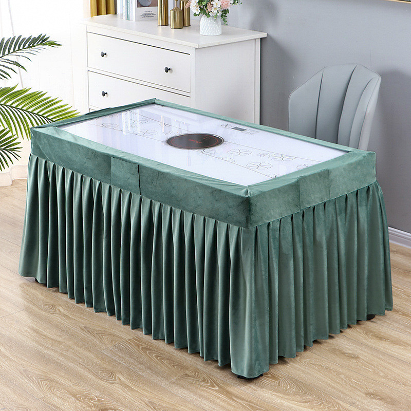 新款电炉茶几烤火长方形套罩烤火桌罩套正方形炉子罩保暖四季通用