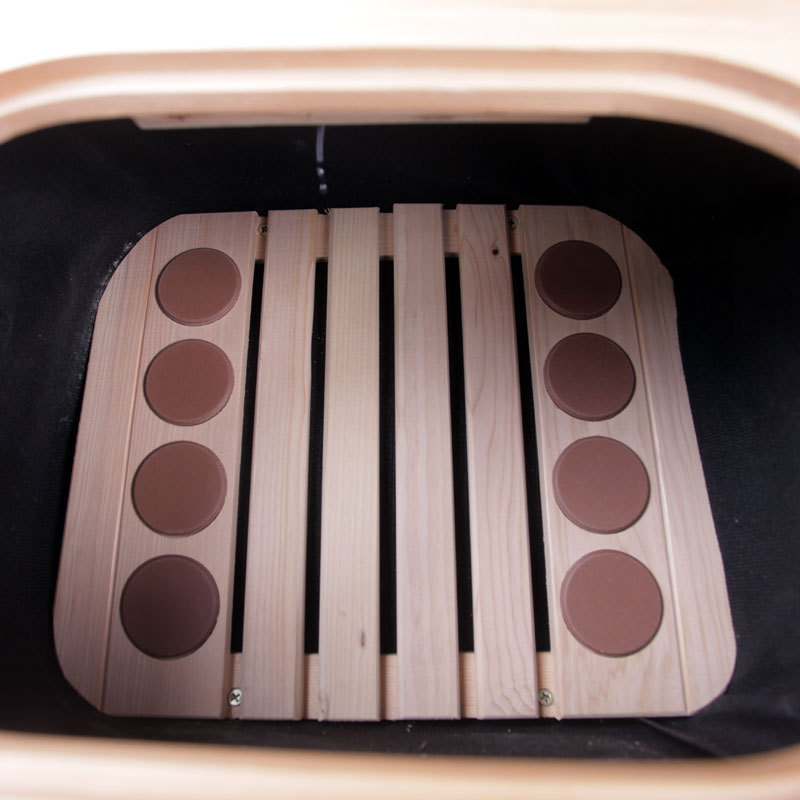 热销光之缘远红外足疗桶电气石足浴桶木桶全息能量养生桶矮桶蒸脚