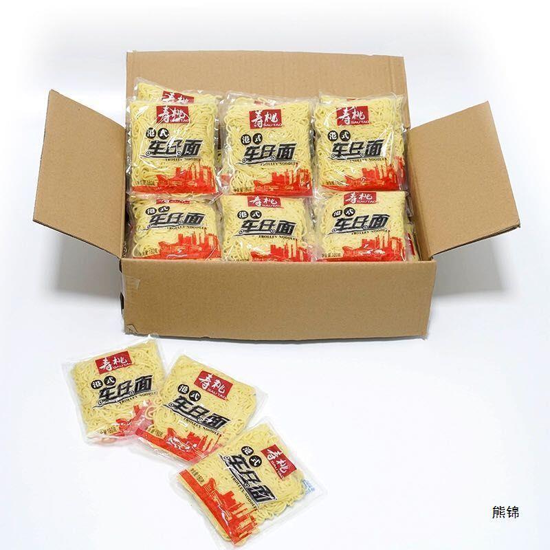 新货寿桃牌港式车仔面日式乌冬面整箱30包7-11便利店酱速食捞面拌