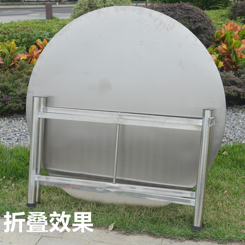 连体可折叠大圆桌10人吃饭桌圆形圆桌面正方形餐桌桌子家用圆台