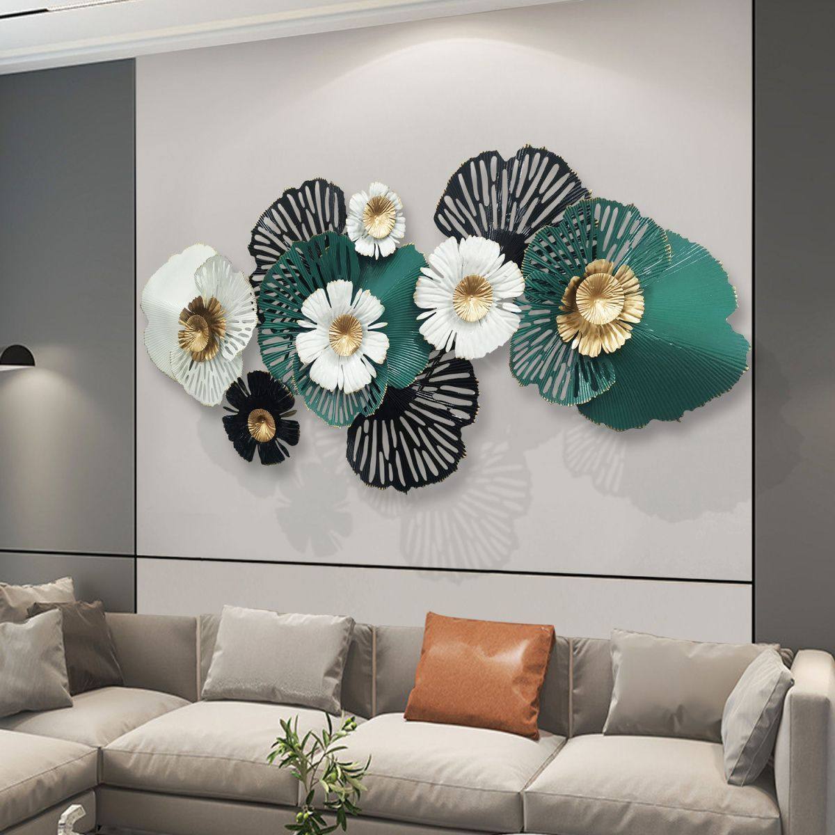 新中式饰品家居铁艺壁挂客厅卧室玄关走廊银杏叶墙面过道装饰挂件,家居饰品,壁饰,淘宝优惠券,粉丝福利购,淘宝优惠卷