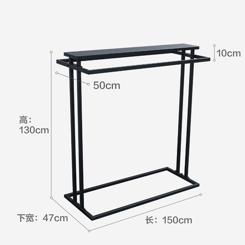 女装店中岛架落地式货架双排衣架中间服装店展示架童装挂衣服架子