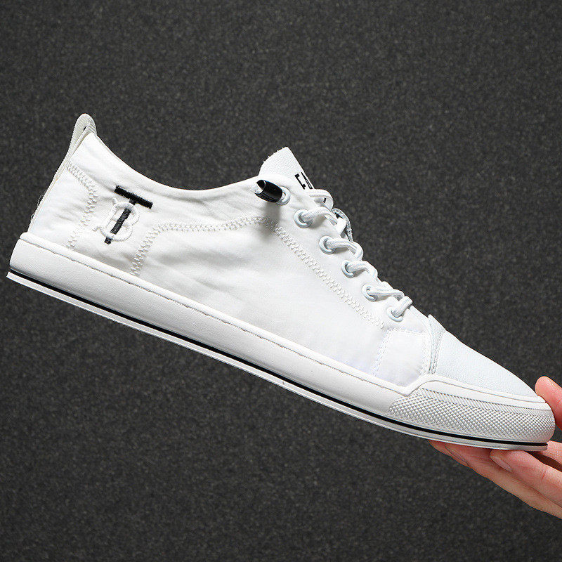男鞋2025新款夏季透气冰丝布帆布鞋男士薄款百搭低帮休闲小白鞋男,流行男鞋,布鞋,淘宝优惠券,粉丝福利购,淘宝优惠卷