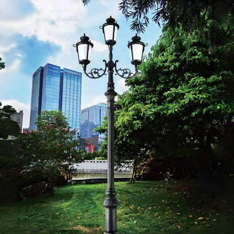 欧式路灯路灯精铸铝砂铸铝压铸铝景观灯柱小区公园景区庭院灯