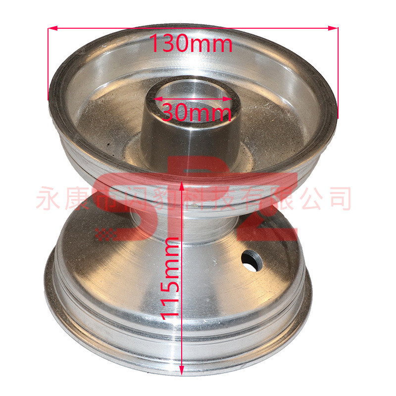 卡丁车轮毂漂移车铝轮毂5寸前10x4.50-5铝合金前轮