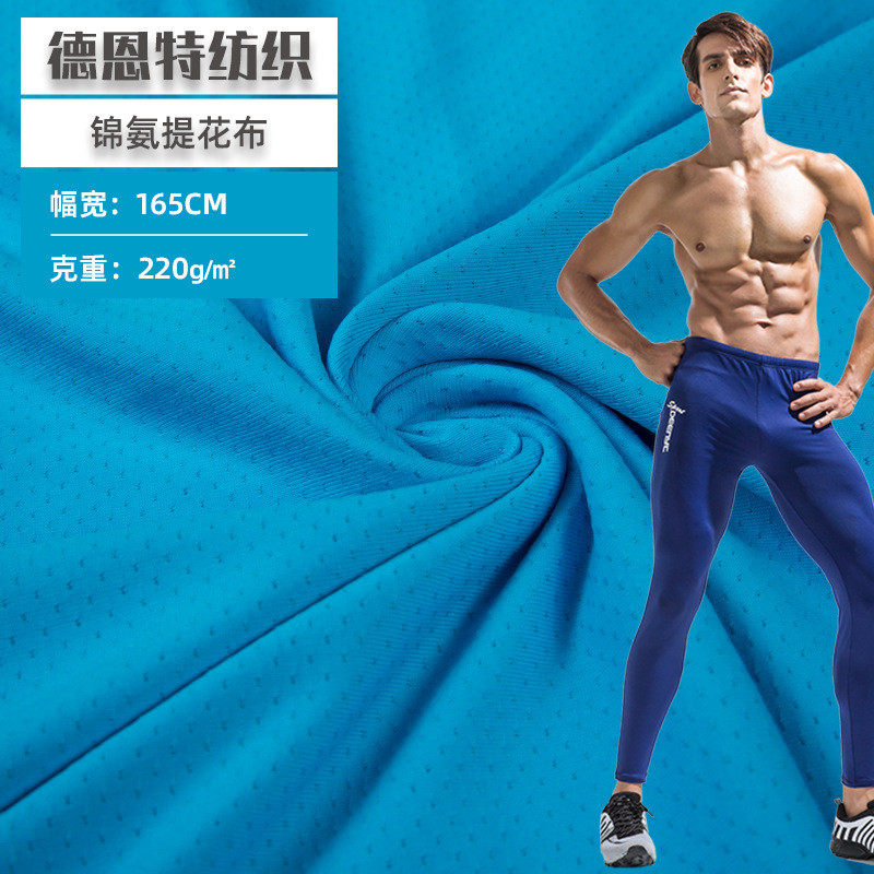 锦氨网眼布尼龙氨纶蝴蝶网眼紧身服弹力冰丝布料凉感网孔面料
