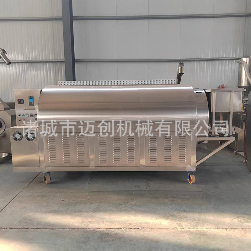 厂家直销青稞炒制设备青稞磁花机电爆炒制青稞机青稞滚筒炒制设备