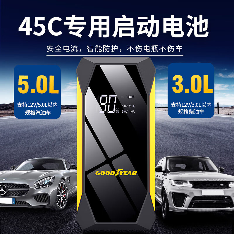 固特异（Goodyear）汽车应急启动电源搭电宝汽车户外电源GY5295
