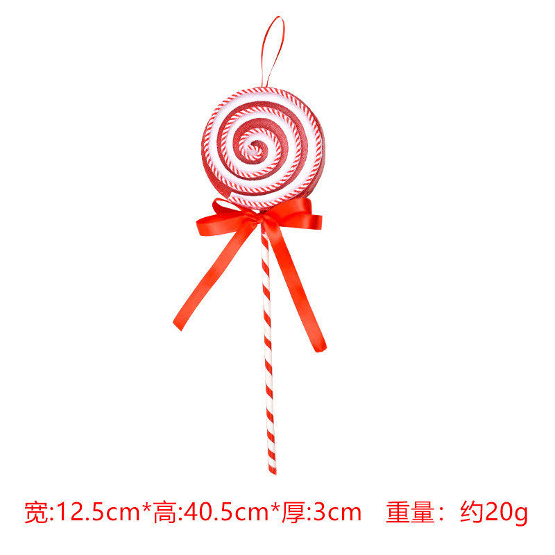 圣诞装饰品泡沫糖霜效果棒棒糖装扮场景布置舞台拍摄道具节庆摆件