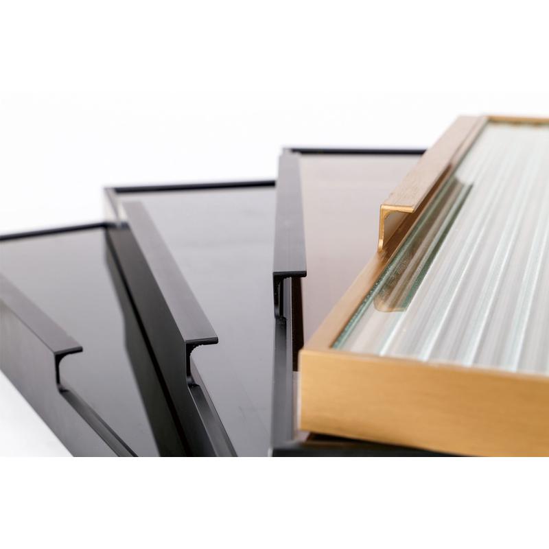 热销玻璃门门窄边玻璃门钢化玻璃铝合金衣柜书柜门酒柜极简橱柜门