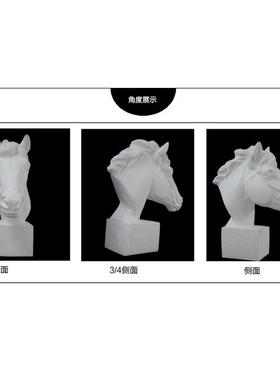 66cm马头石膏像 美术石膏 石膏像头像 羊头挂面  雕塑摆件