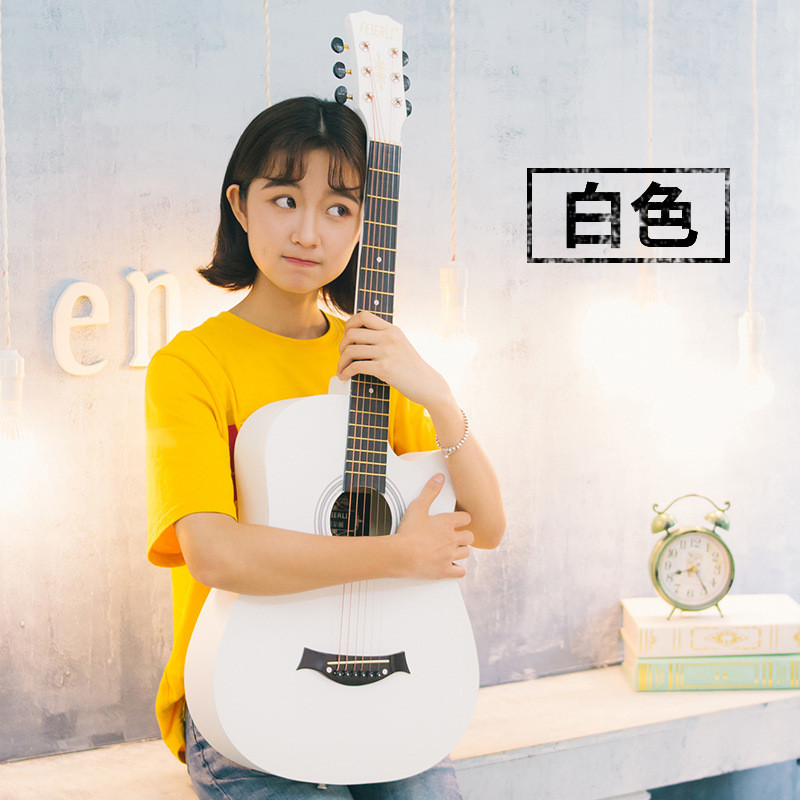 热销批发 厂家直销 练习之吉38寸初学者民谣木吉他学生练习入门蓝