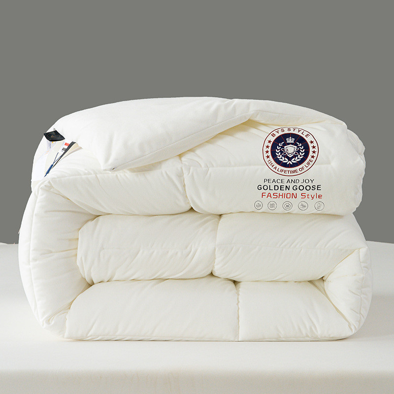 热销2025新款冰岛加厚羊绒蛋白羽丝被冬被子被芯批发直播带货绒冬