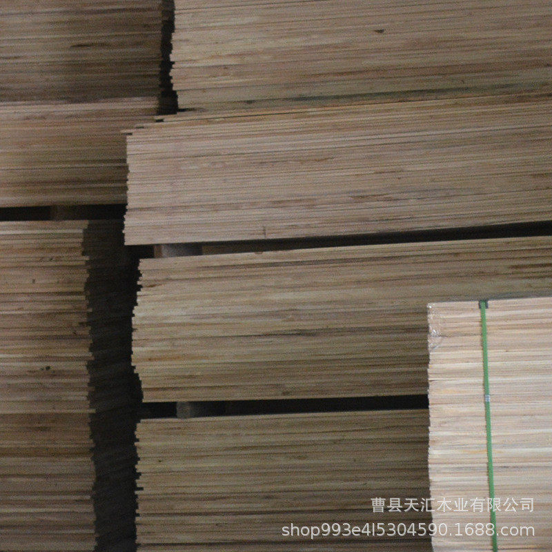 可原木杨木板杨木拼板厂家碳化杨木直接拼板家具衣柜实木板多规格