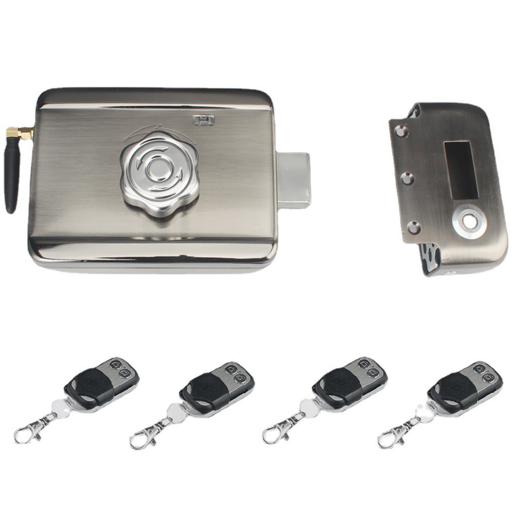 厂家批发免布线隐形遥控电机锁智能开门金属门禁电子锁