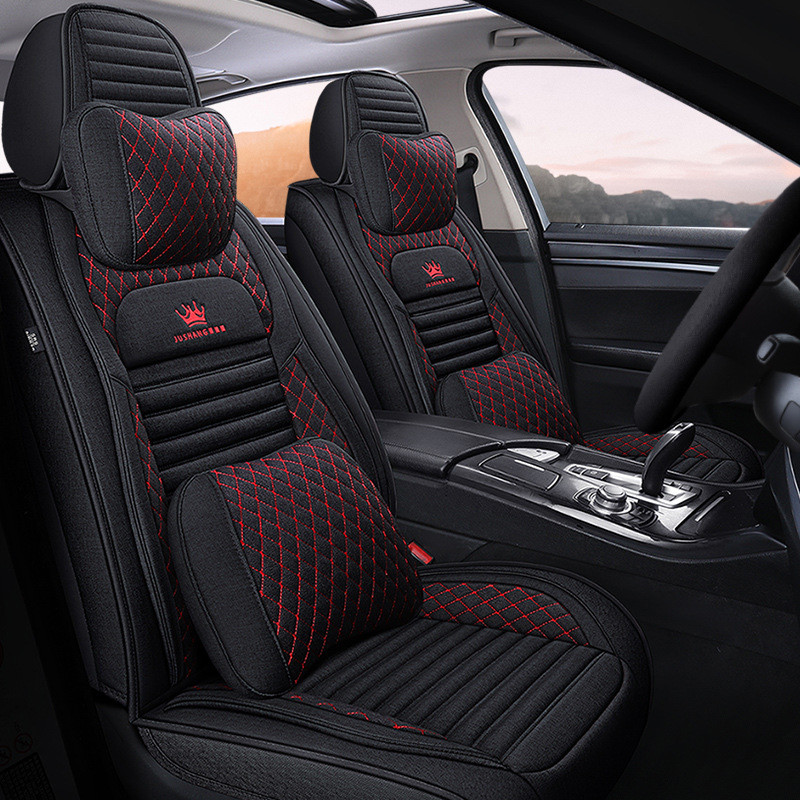 2020新款汽车坐垫四季通用全包汽车座垫苦荞亚麻养生厂家70