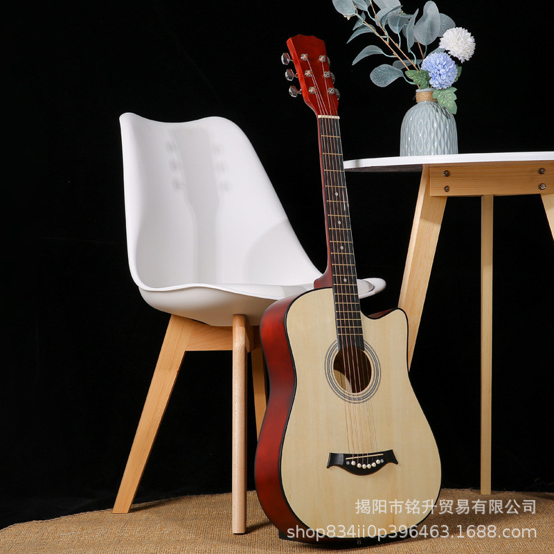 吉他工厂民谣入门初学者新手练习琴木吉他大量现货38寸jita