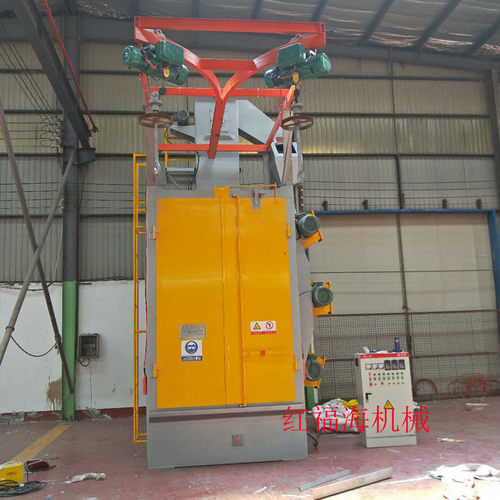 多角度同时喷砂式抛丸机全自动吊钩式抛丸清理机车架处理喷砂机厂