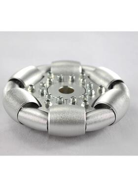 热销100mm（全向轮铝omnidirectionalwheels)单片90°铝轮14179s