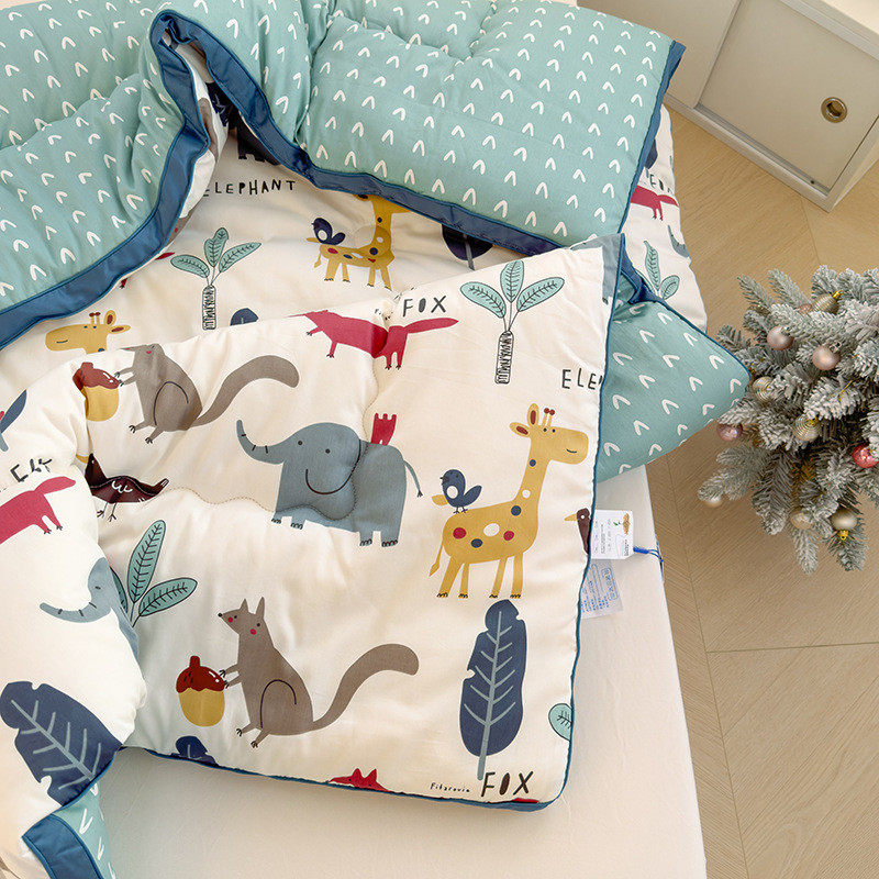 全棉卡通60长绒棉幼儿园春秋被子儿童冬被冬季学生立体被芯