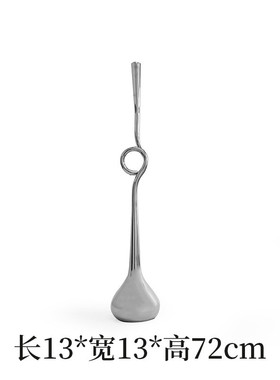 轻奢高档金属高脚酒店桌面蜡烛台ins落地民宿软装样板间艺术摆件