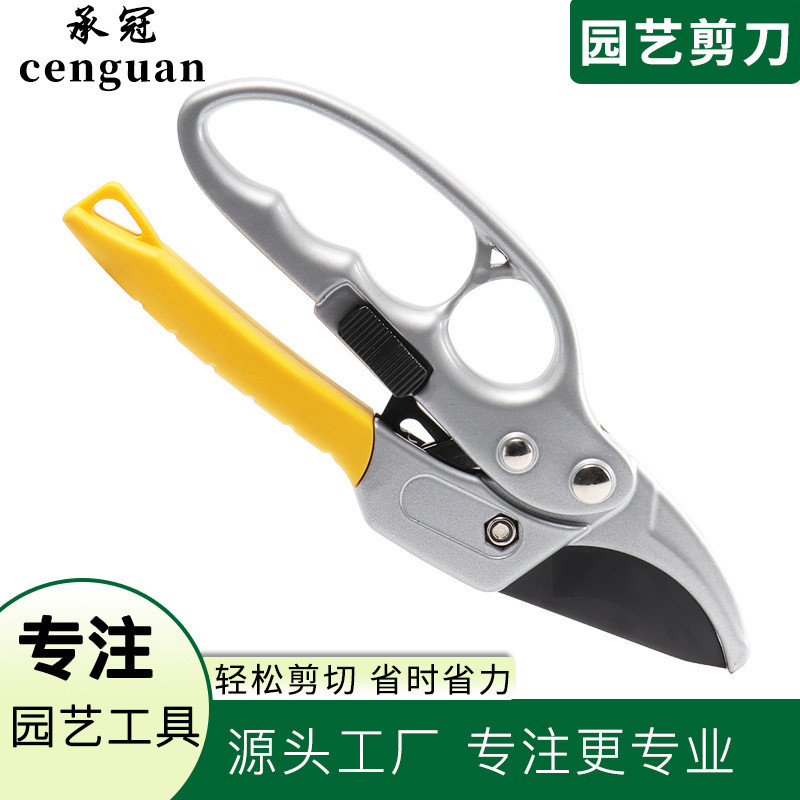 不锈钢果树修枝剪刀分段式多功能园艺修剪树枝省力修花枝剪粗枝剪