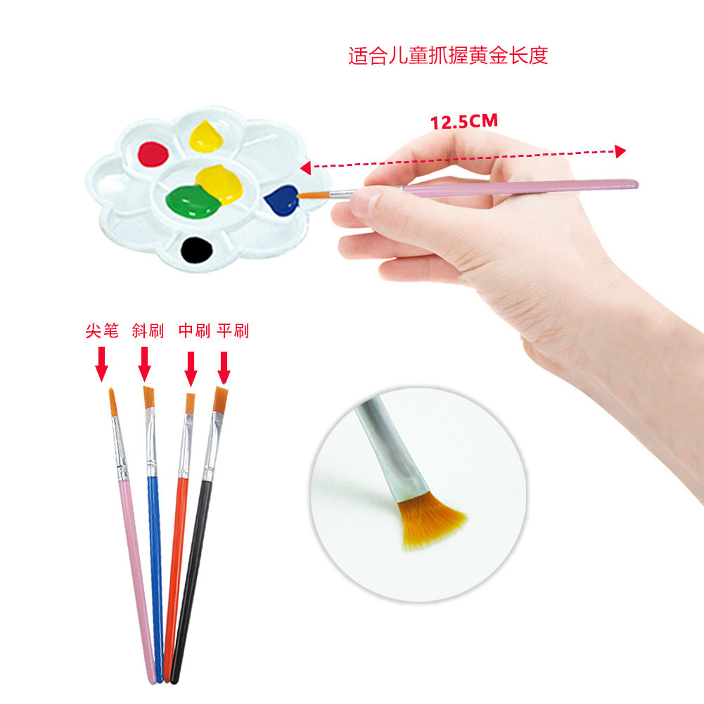 彩绘恐龙白胚模型涂色霸王龙手绘画恐龙55件套装 儿童玩具
