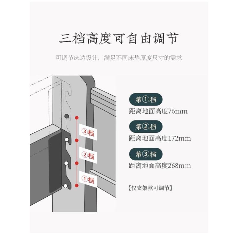 ?新中式紫金檀木实木床软包双人床主卧1.8m加厚储物床1.5m床卧