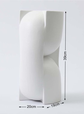 抽象ins艺术花瓶摆件创意家居客厅插花陶瓷玄关样板房软装饰品新