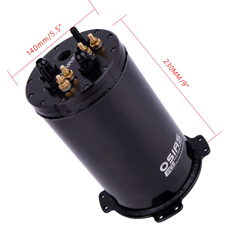 热销2.6L/2.8L8AN燃油稳压箱，用于单泵或双泵39mm-40mm铝制进气