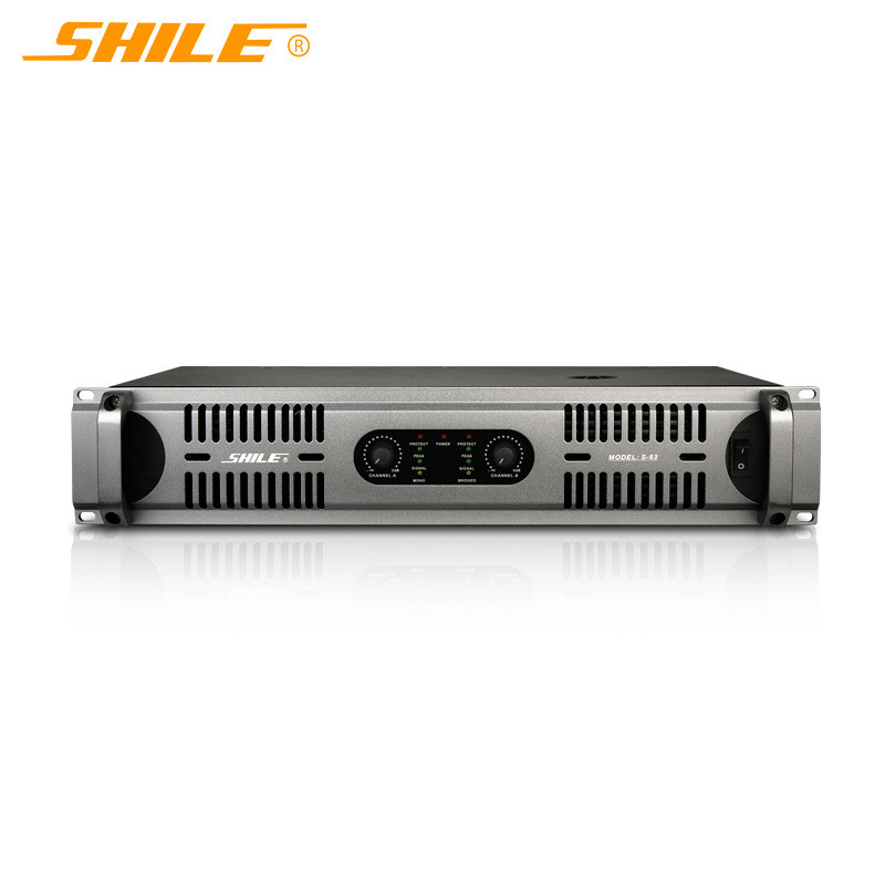 SHILE狮乐S-62专业纯后级功放大功率500W定阻功放舞台演出音响
