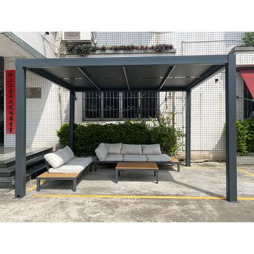 热销长城板铝合金凉亭户外花园挡雨遮阳露台阳光房