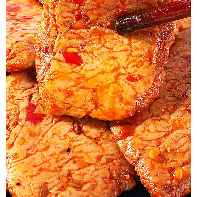 红派手撕素牛排素肉大牛排零食小吃40包休闲食品豆干辣条独立小包