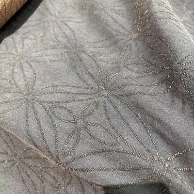 宝相花香云纱复古风柞蚕丝老桑蚕丝面料80姆米重磅料服装丝绸布料