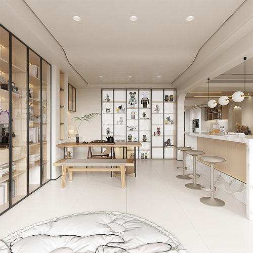 热销全屋奶油风格全铝制做铝合金衣柜柜子酒柜书柜工程卧室多层储