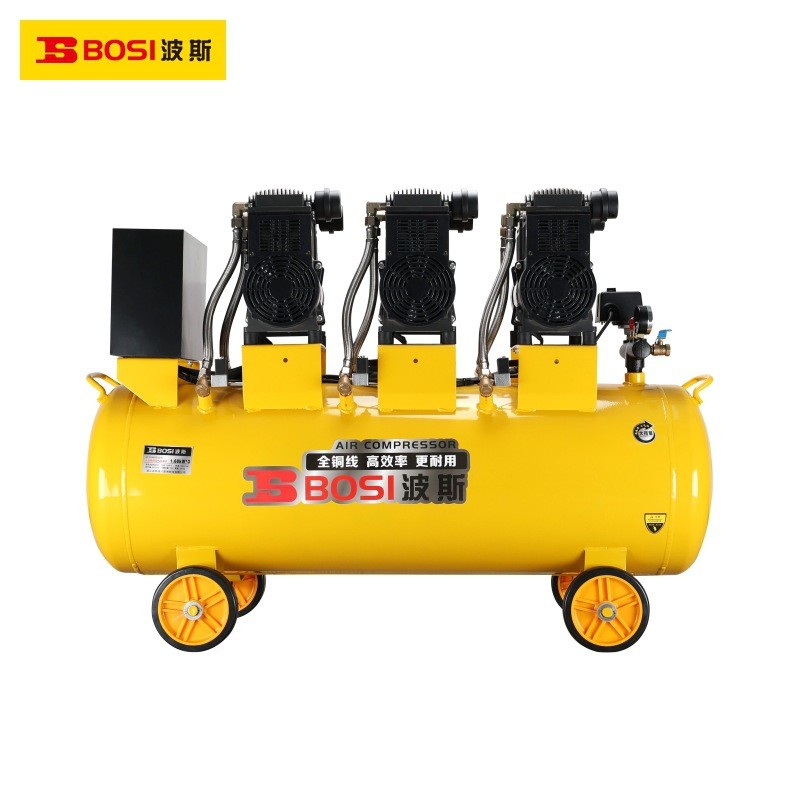 波斯气动380V三相1.68KW*3无油空气压缩机空压机180L BS663028