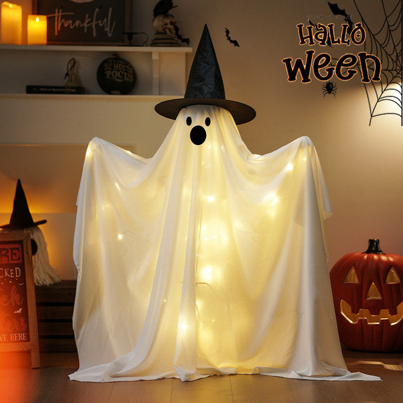 万圣节装饰品发光幽灵灯摆件幼儿园氛围场景布置店铺主题拍照道具,乐器/吉他/钢琴/配件,其它乐器配件,淘宝优惠券,粉丝福利购,淘宝优惠卷