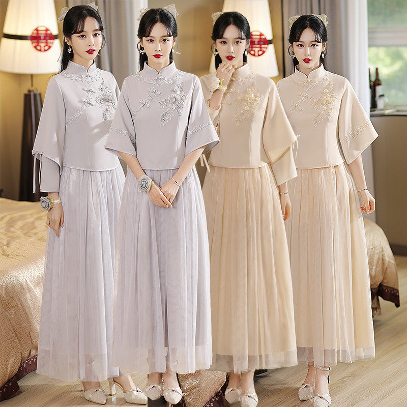 新品伴娘服2025新款中国风婚睡衣/家居服套装