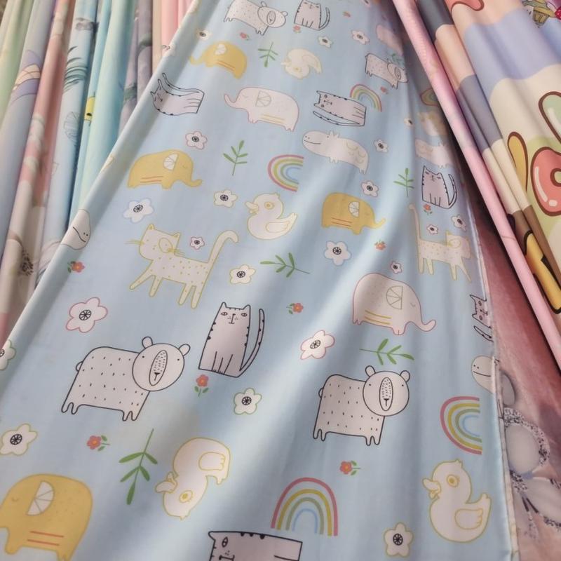 oj8f批发定做人造棉被套褥子套被罩棉绸舒香绸韩香绸双层被单儿