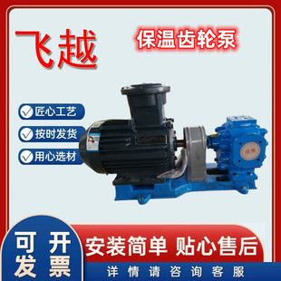 5立方电动齿轮泵夹套齿轮泵380v 铸铁沥青保温泵 220v保温卧式