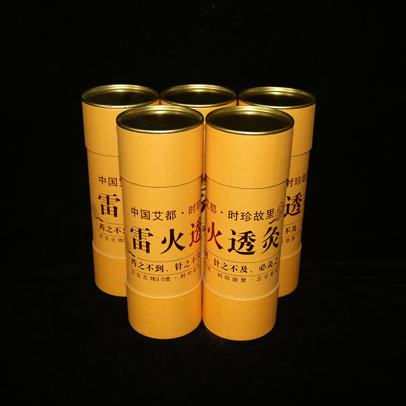 厂家批发7cm加大灸湖北蕲艾陈年艾草加粗大艾条手工大炮艾条艾柱