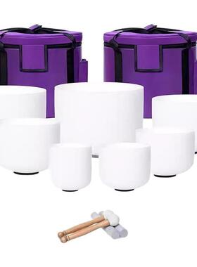 432hz水晶钵颂钵减压冥想钵音疗钵音碗净心钵套装瑜伽放松音钵唱