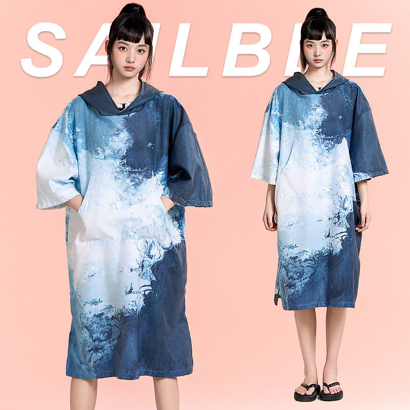 速干浴袍游泳斗篷可穿连帽浴巾健身运动潜水洗澡吸水冲浪沙滩罩衫,运动/瑜伽/健身/球迷用品,浴巾/吸水巾,淘宝优惠券,粉丝福利购,淘宝优惠卷