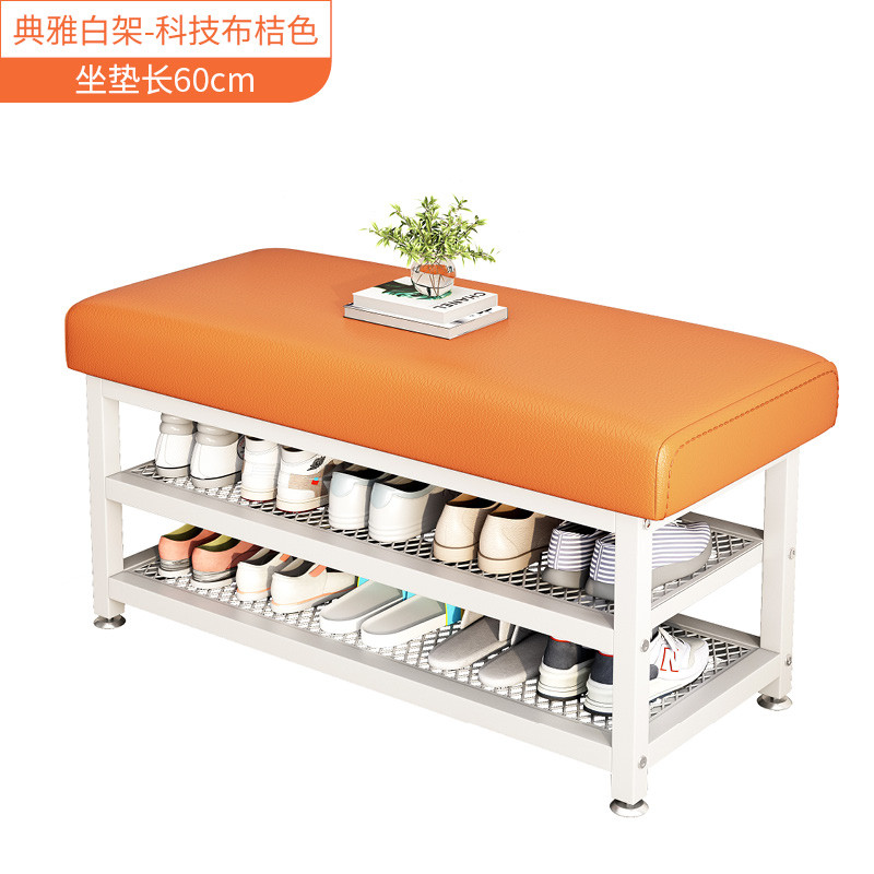 一体家用门口简约入户穿鞋凳软包坐垫换鞋凳玄关进门鞋柜出新款