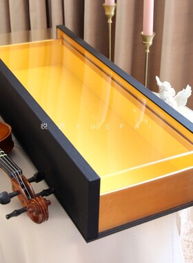 高级亚克力透明礼物盒男生款键盘礼品盒仪式感包装盒花束盒子空盒